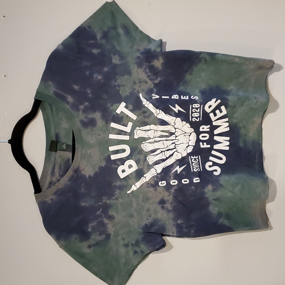Wild Fable crop top Sz M Green Black Gray